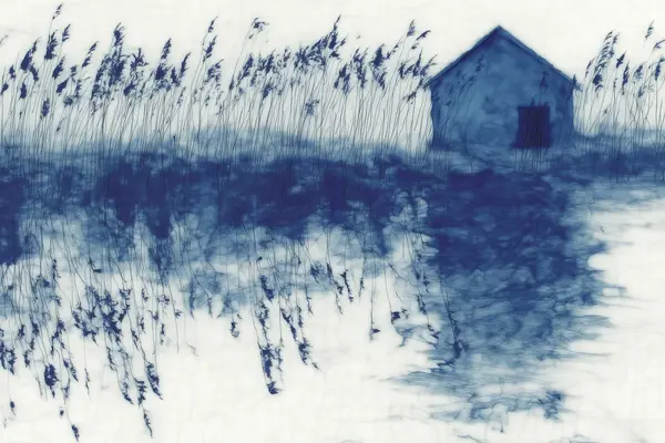 Barn by Still Water — Indigo Nature & Landscape artwork