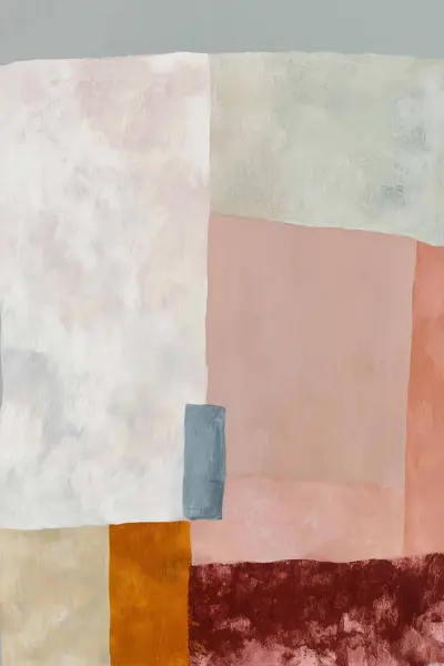 Abstract Soft Blocks — Earth Tones Abstract artwork