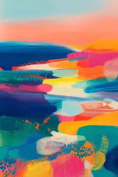 Coastal Glow I — Colorful Nature & Landscape artwork
