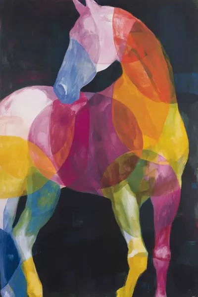 Prism Horse — Colorful Animal artwork